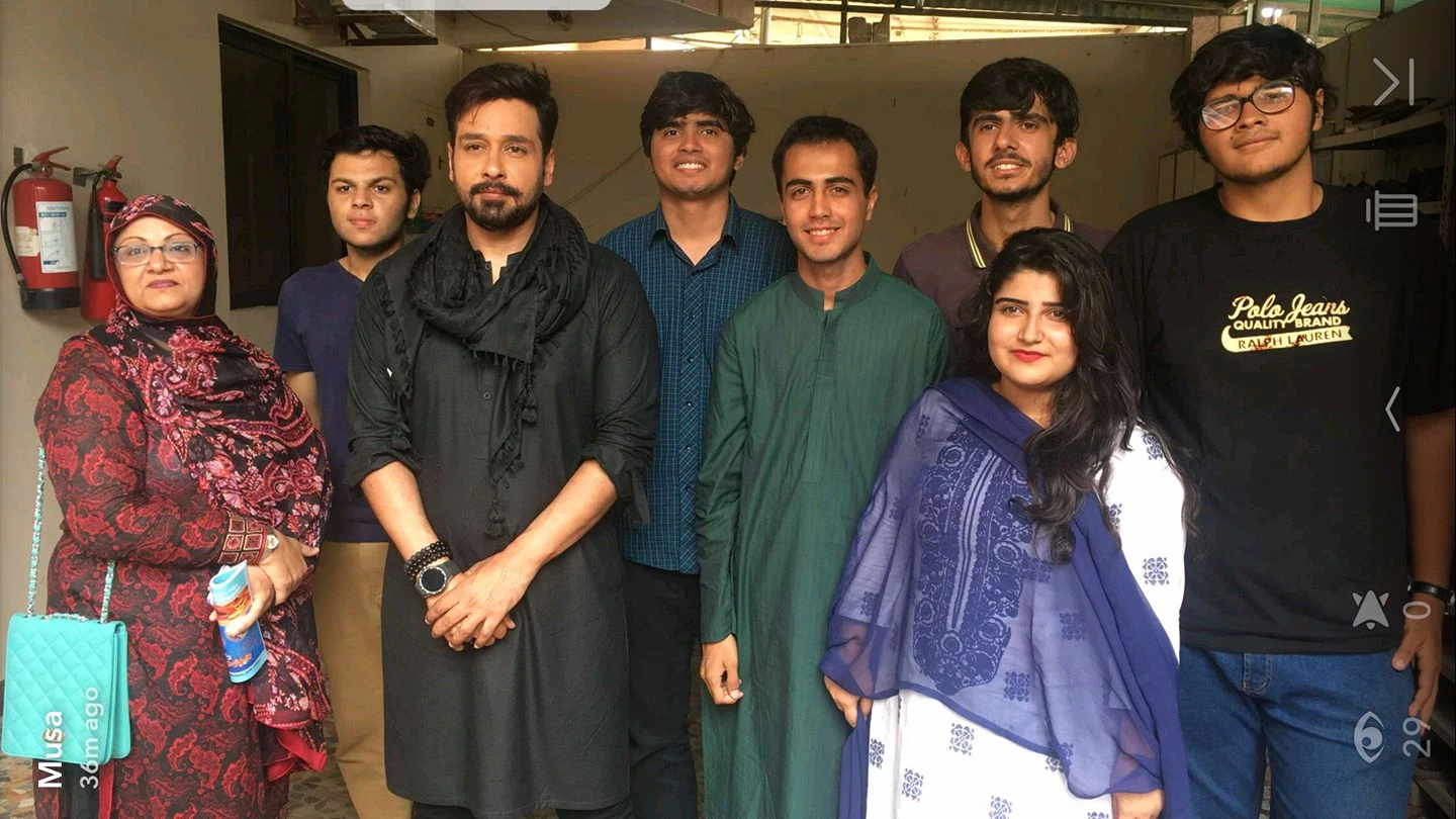 Nometa Foundation team at a live show at Kashif Iqbal Thalassaemia Care Centre